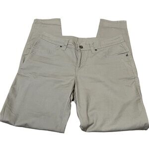 Kuhl Tan Pants Cotton Blend Tapered Leg Size 6